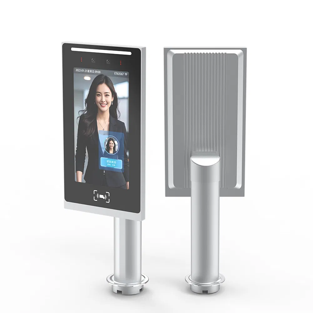 7-Inch 2MP Wide-Dynamic Card Reading Aluminum Alloy Face Recognition Time Attendance System Terminal for Apartment Turnstile Access Control Systems
