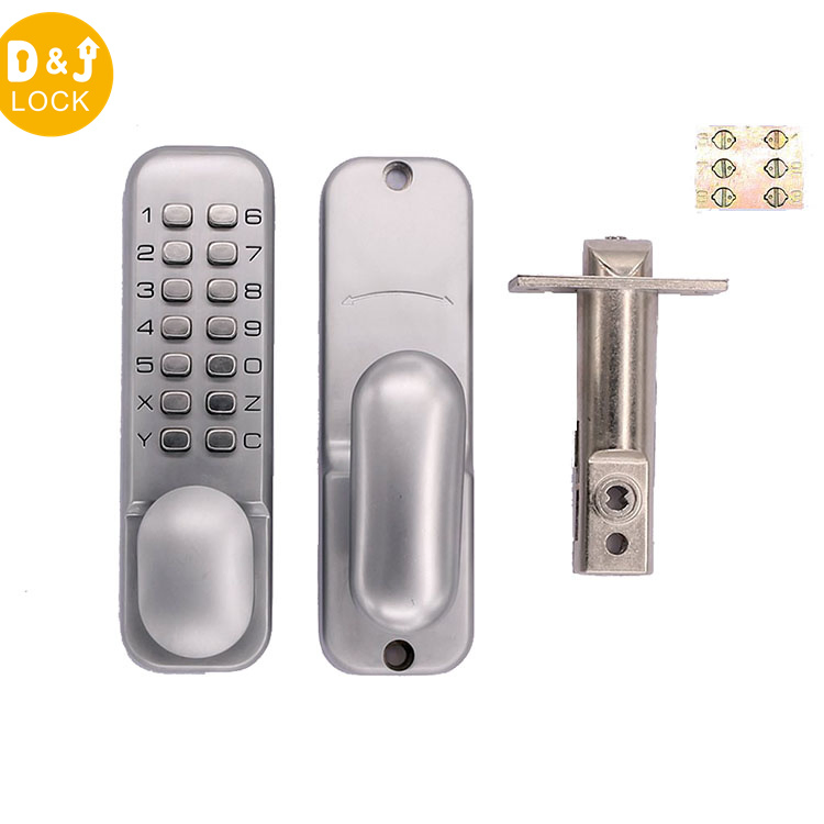 Heavy Duty Push Button Door Lock Mechanical Keyless Security Door Handle Lock