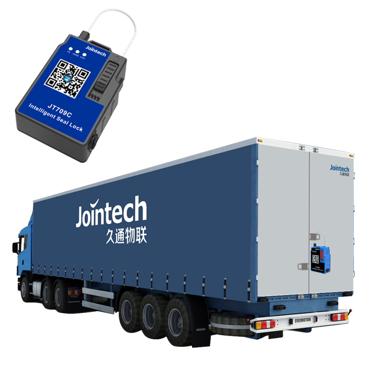 Jointech 709c 4G Magnetic Iot GPS Tracker Container Alarm Remote Control Warehouse Door Opening Monitoring Electronic Lock