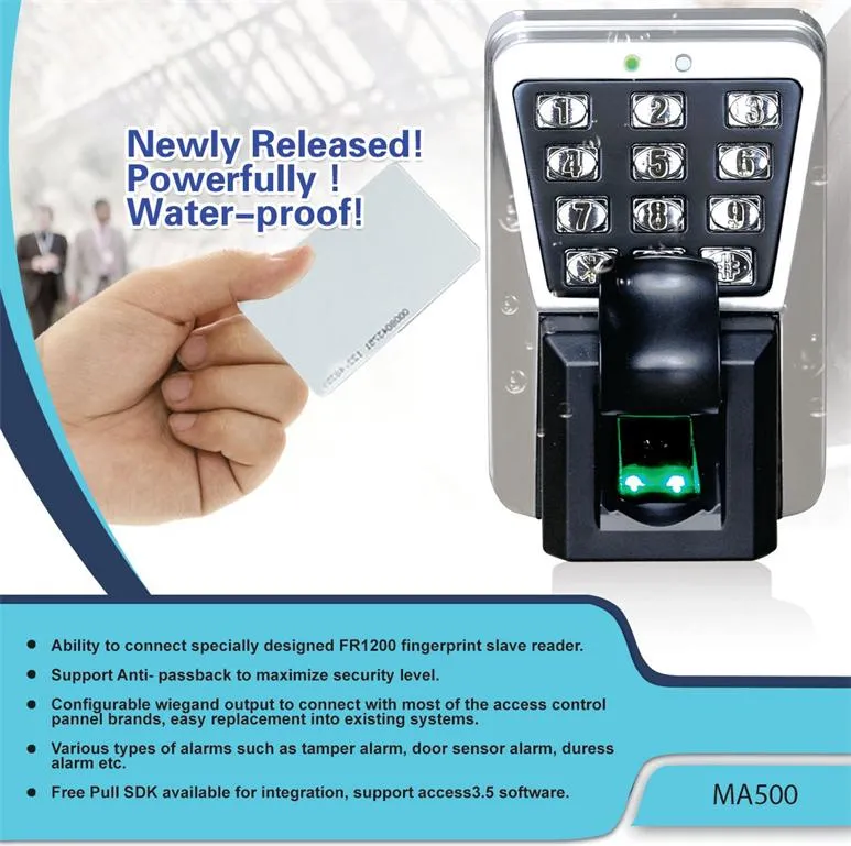 MA500 Outdoor Waterproof Fingerprint Access Control