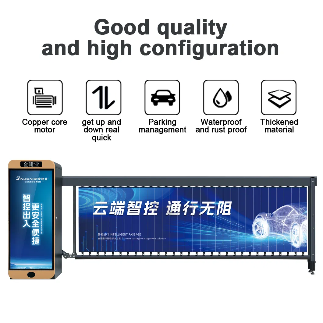 Smart Parking Lot System Gate Arm Office Building Factory Traffic Security Access Control Advertising Barrier Gate