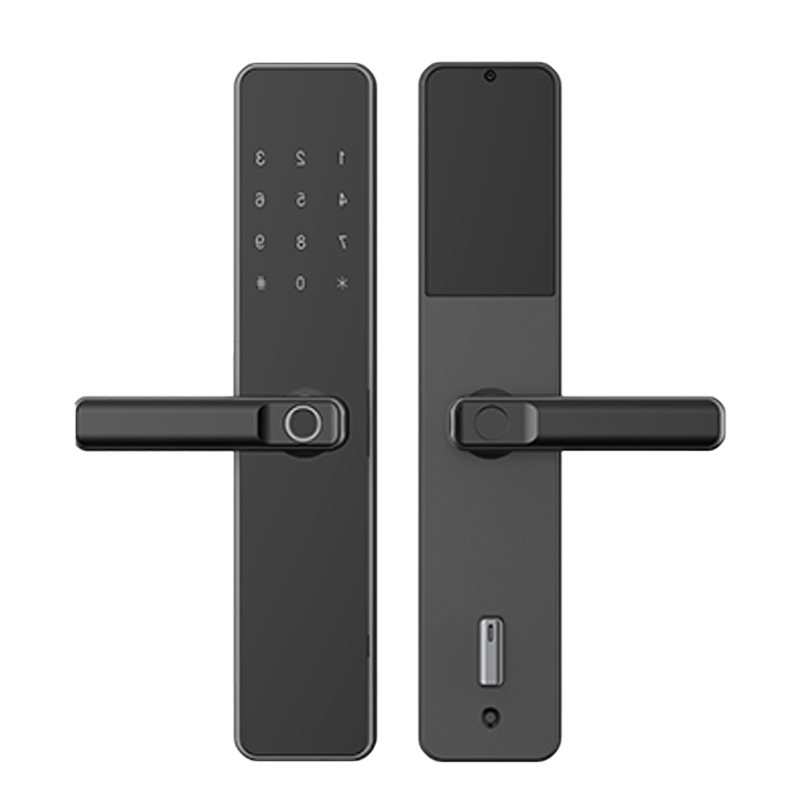 Digital Fingerprint Door Handler Integrated Lock Password Entrance Power Saving Keyless Smart Lock