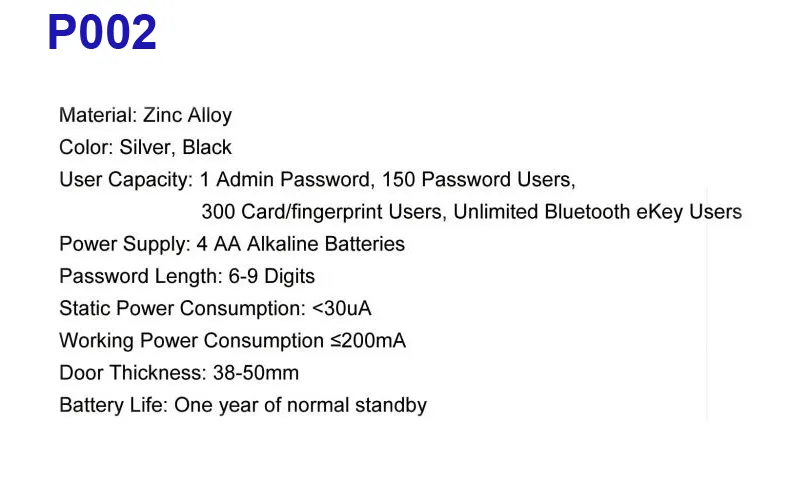 Touchscreen Fingerprint Lock Tt System Voice Instruction