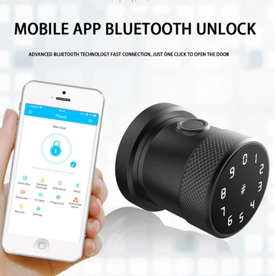 2025 Factory Price Safe Smart WiFi Remote Control Fingerprint Card Code Door Lock