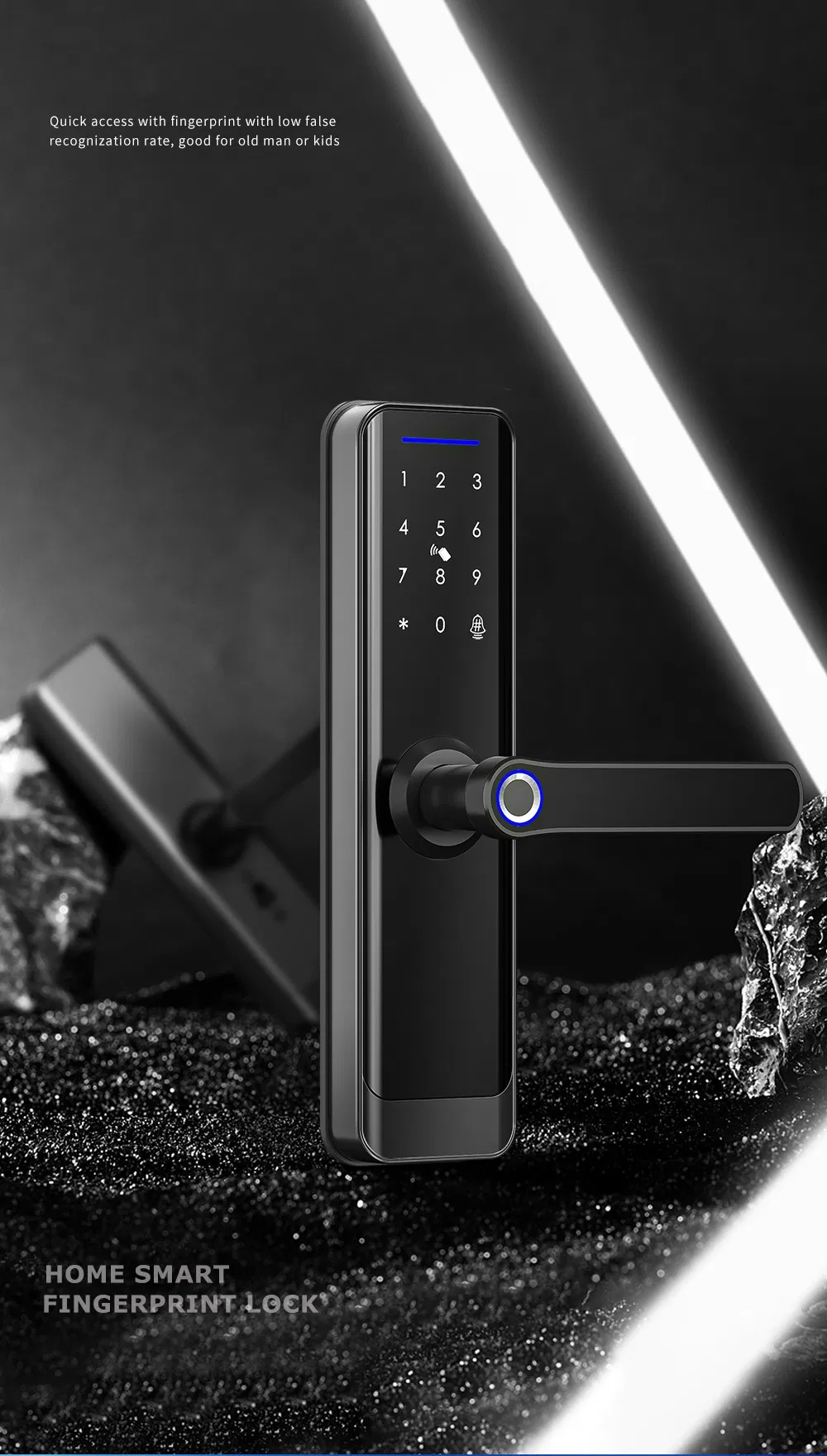 Hot Sale Ttlock WiFi Lock Fingerprint Password Card Home Smart Door Lock