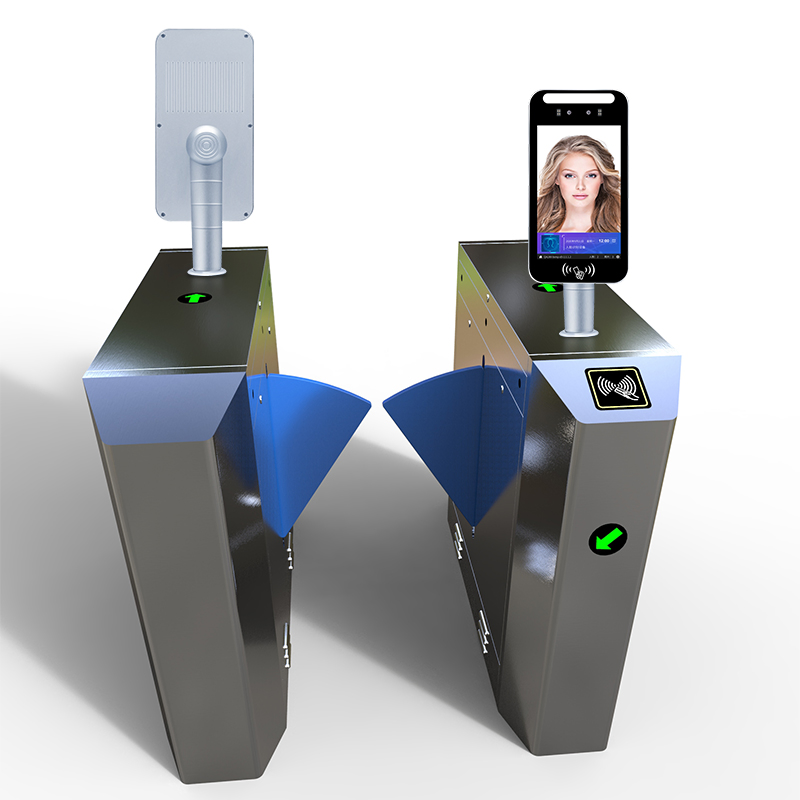 Shenzhen Face Recognition IC Card Reader Swing Barrier Gate Facial Recognition Door Access Control System