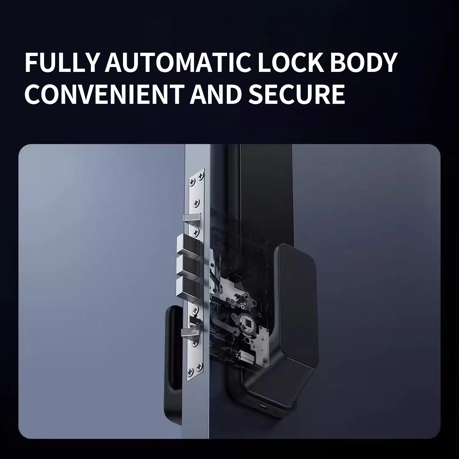 Smart Door Lock WiFi Digital Card Security Safe 3D Face Recognition Electronic Fingerprint Remote Control Smart Door Lock Handle Password Unlock Electronic Lock