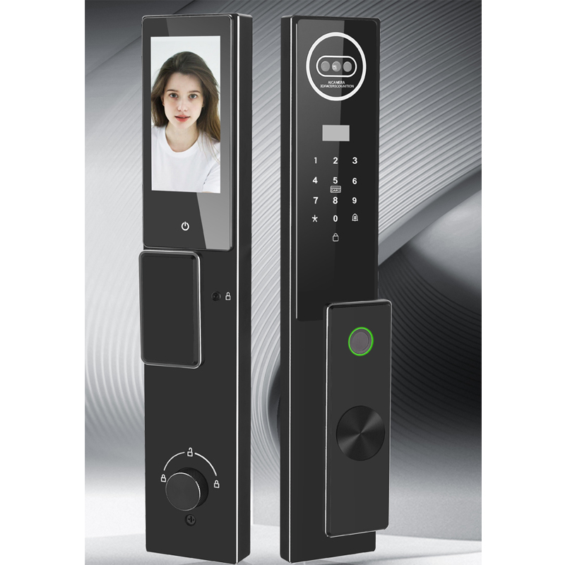CNC Precision Carving 3D Face Recognition Smart Door Lock