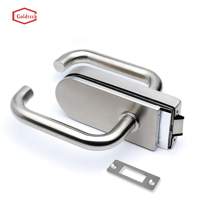 Ss 304 High Security Bathroom Handle Lock Glass Door Lock