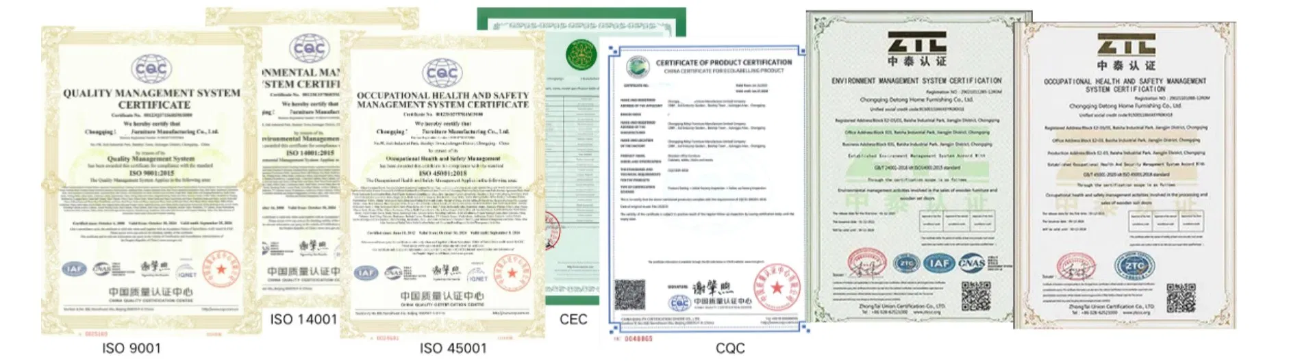 Certifications