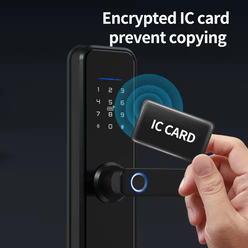 Ttlock Waterproof Smart Door Lock Biometric Lock Fingerprint Door Handle Digital Keyless Lock