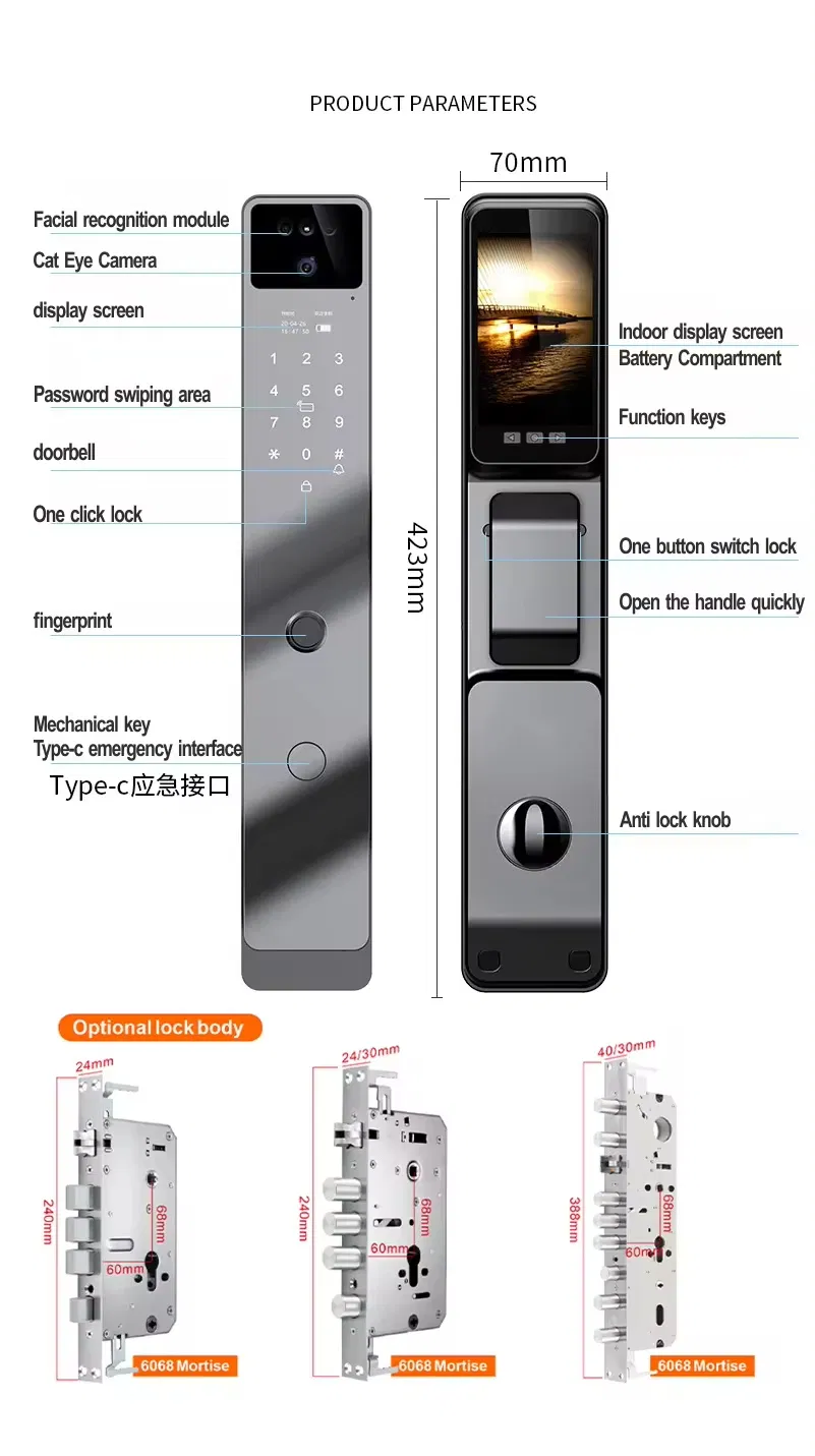 Video Intercom Smart Lock