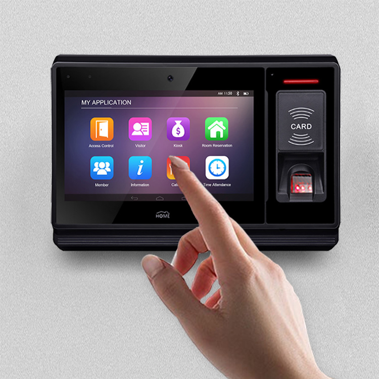 Linux Cloud Wiegand Biometric Time Attendance Machine RFID Door Access Control System with Camera