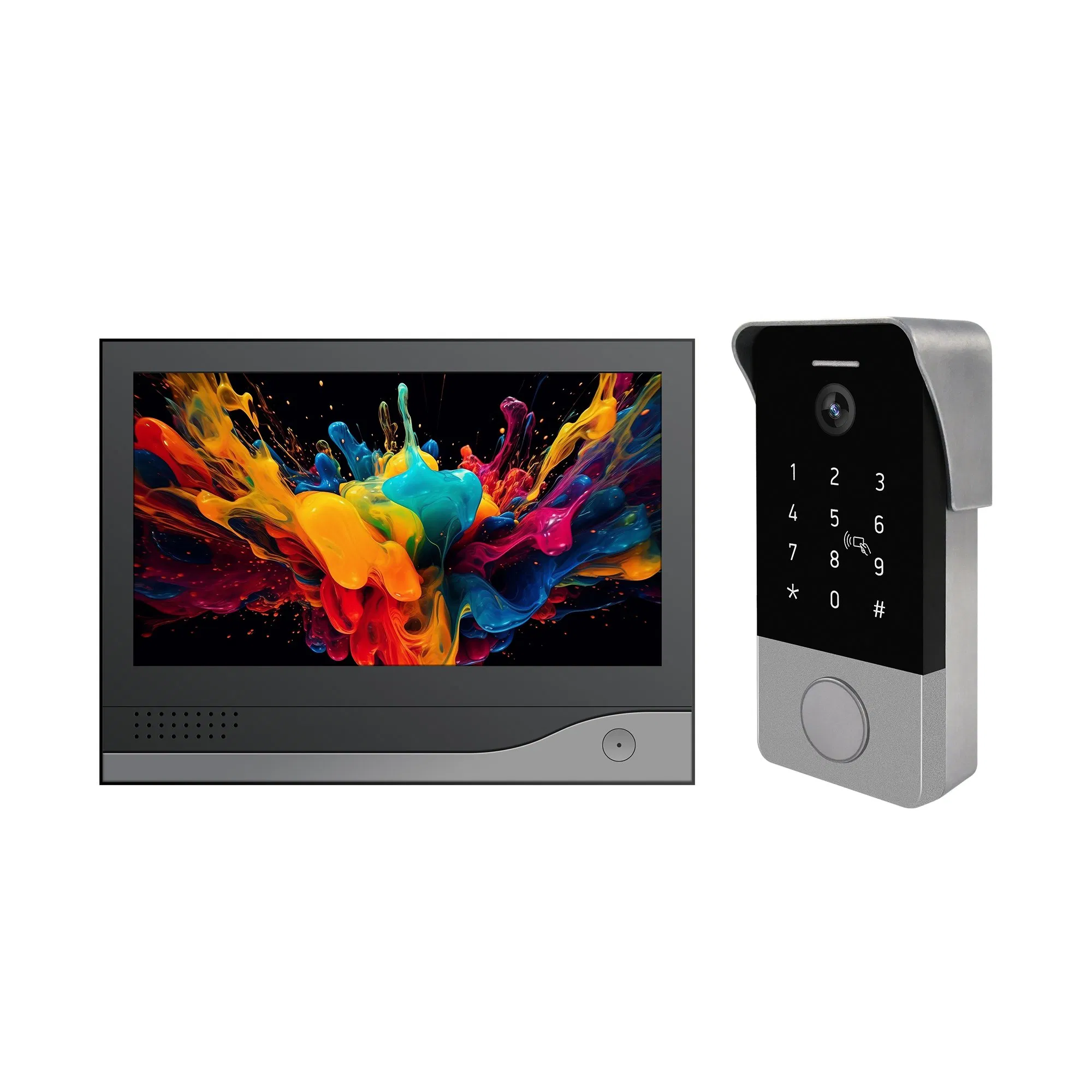 WiFi Video Doorbell Smart Tuya Intercom Kit for RFID Access Control System