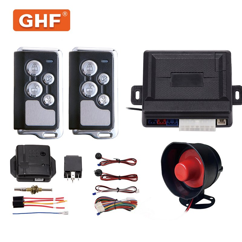 Banvie Alarma Smart Key Button Starter RFID Keyless Entry Remote Start Antitheft Alarm System