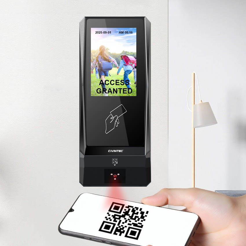 CT9 WiFi TCP Networked Qr Code RFID Card Door Entry System Automate The Enter of Gym for Turnstile Control with Sdk