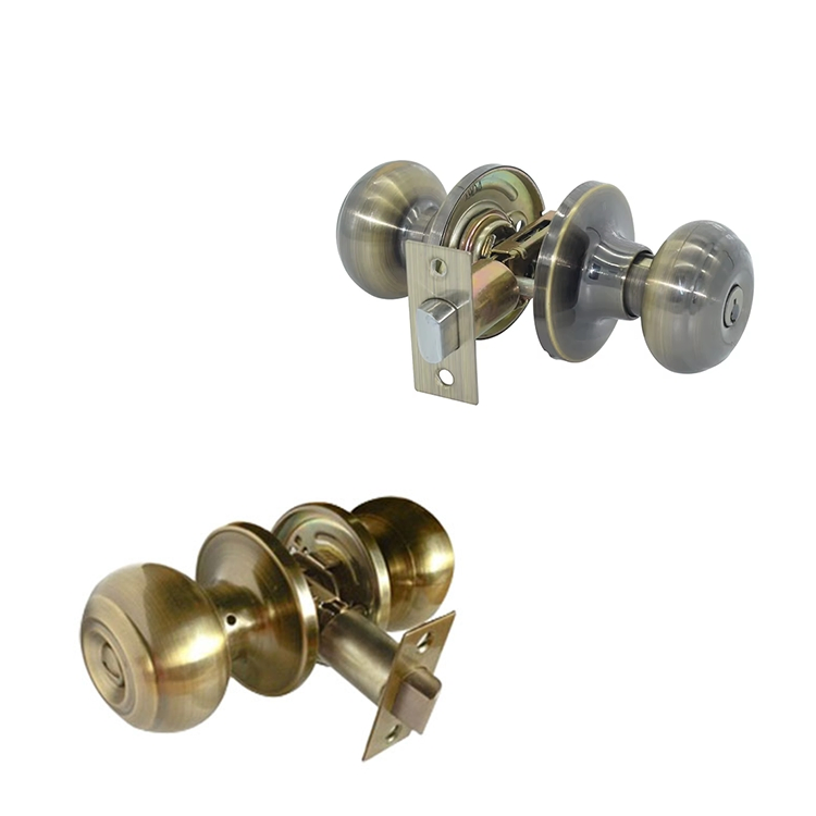 Round Interior Stainless Steel Heavy Duty Deadbolt Knob Door Lock