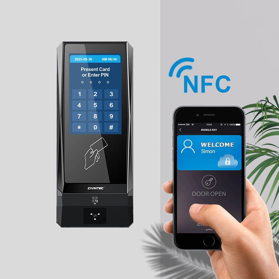Wireless Touch Screen RFID NFC Bluetooths Access Control Keypad System WiFi with CE Certification for Outdoor Gate Opener