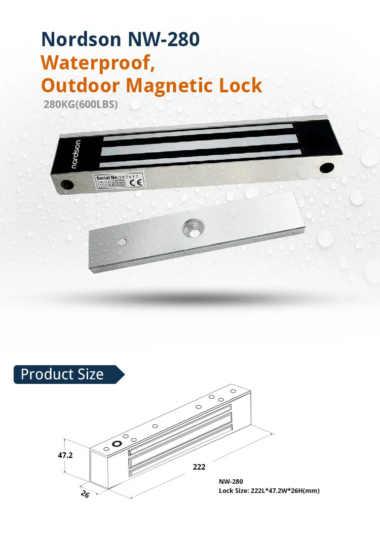 Outdoor Access Control Door Magnetic Pin Lock System - View 1