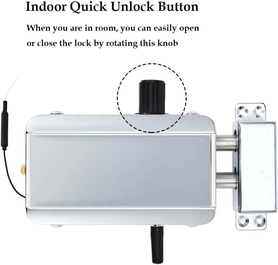 Waterproof Bluetooth Keyless Smart Hidden Remote Control Door Lock Anti-Theft Home Security with Remote Control and Tuya APP