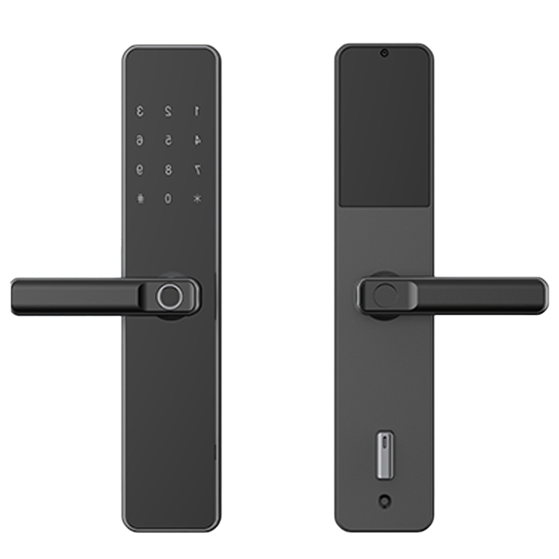 Digital Fingerprint Door Handler Integrated Lock Password Entrance Power Saving Keyless Smart Lock