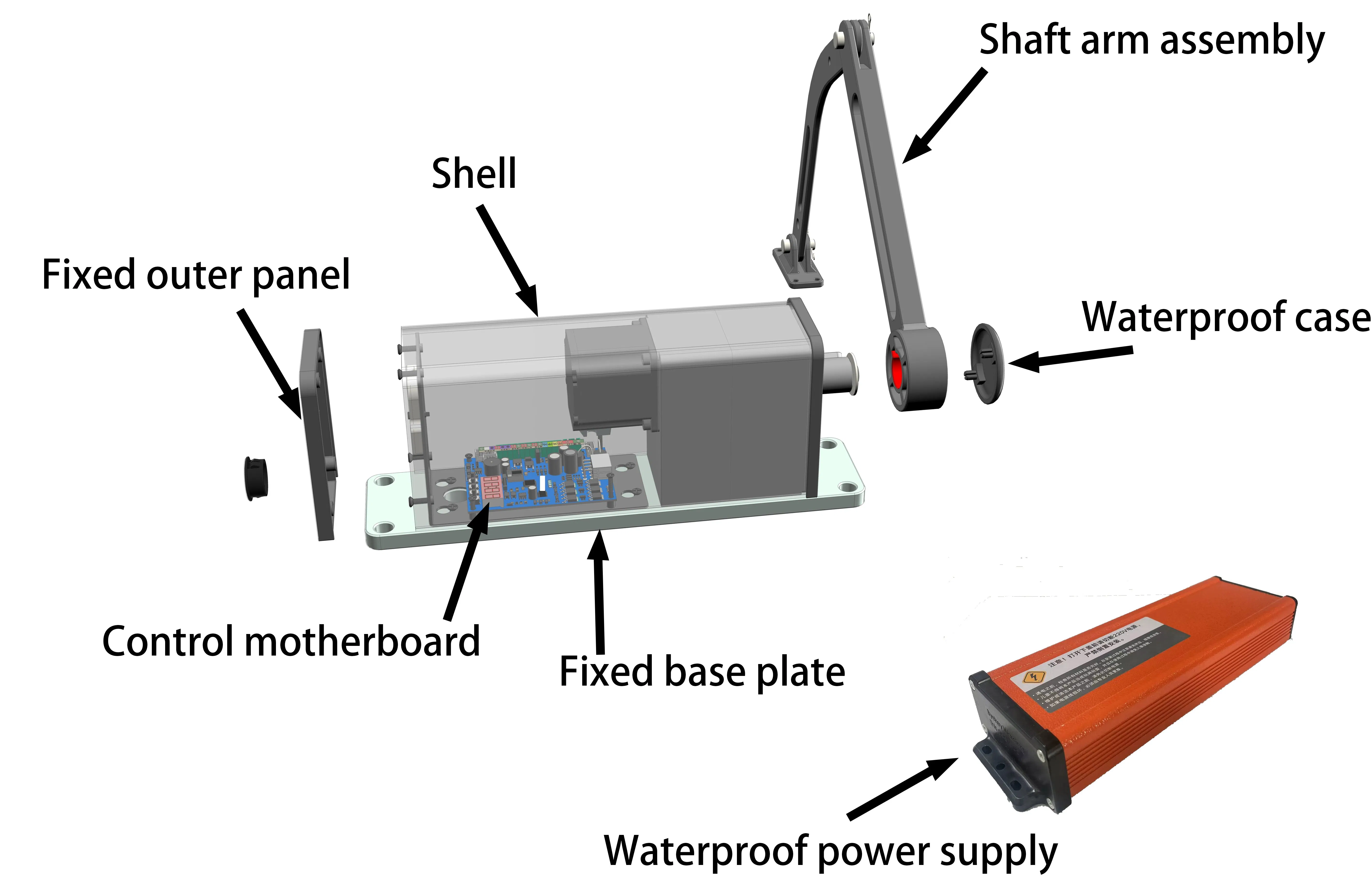 260kg Household Auto Sliding Glass Door Control System Automatic Sliding Door System with Keypad Entry