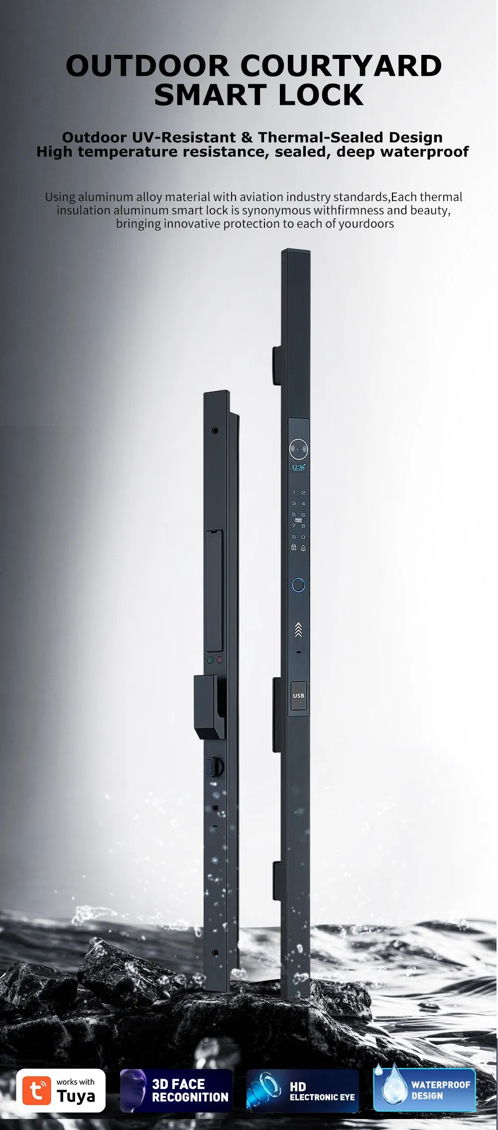 Tuya Smart Fingerprint Door Lock with Remote Control Access