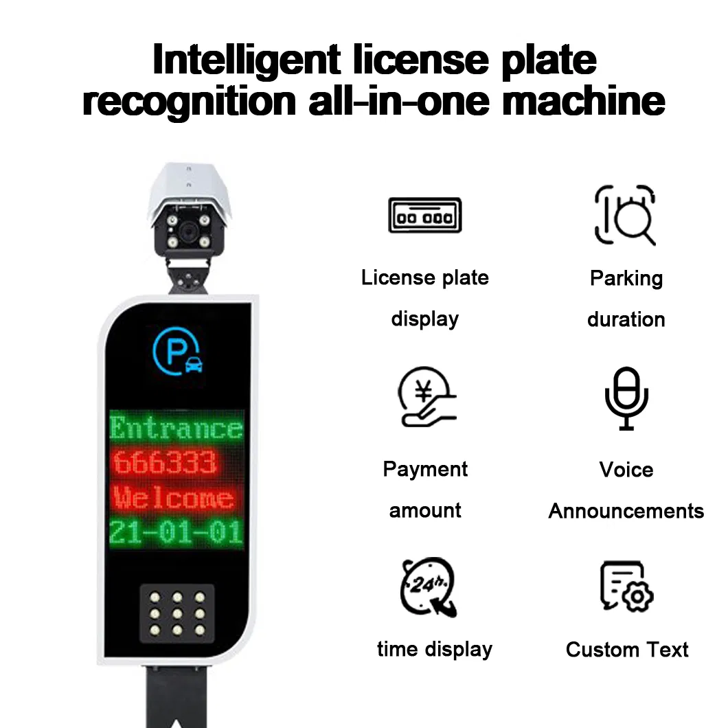 Smart Parking Lot System Gate Arm Office Building Factory Traffic Security Access Control Advertising Barrier Gate