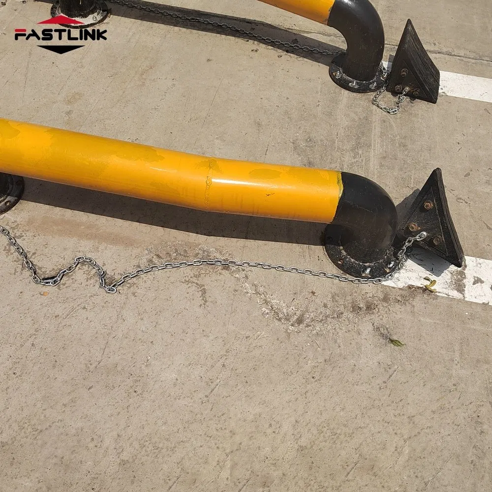 Fastlink Vehicle Wheel Parking Stopper Traffic Safety System - Fastlink Steel/Rubber Parking Chock &amp; Clamp Assembly