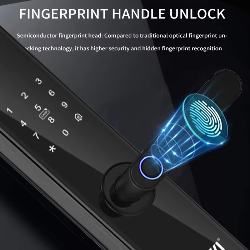 Factory-Direct-Sale Intelligent Lock with Password, Fingerprint and Card Features, Offering Extremely High Value for Money for Door Locks.