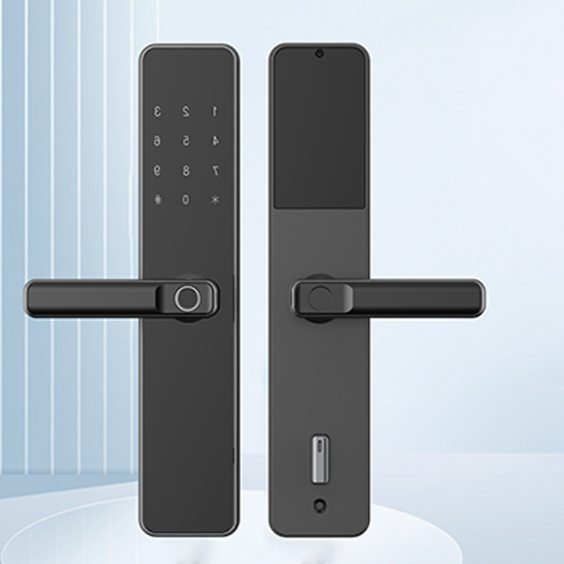 Digital Fingerprint Door Handler Integrated Lock Password Entrance Power Saving Keyless Smart Lock