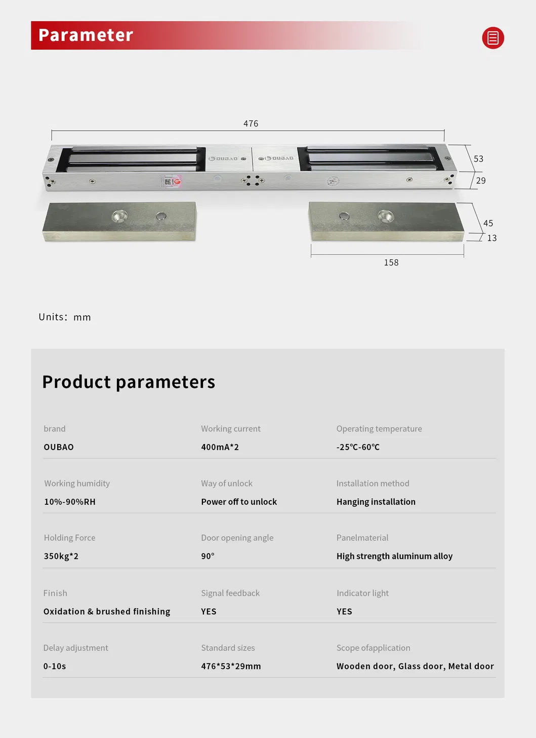 Electromagnetic Lock Detail 2