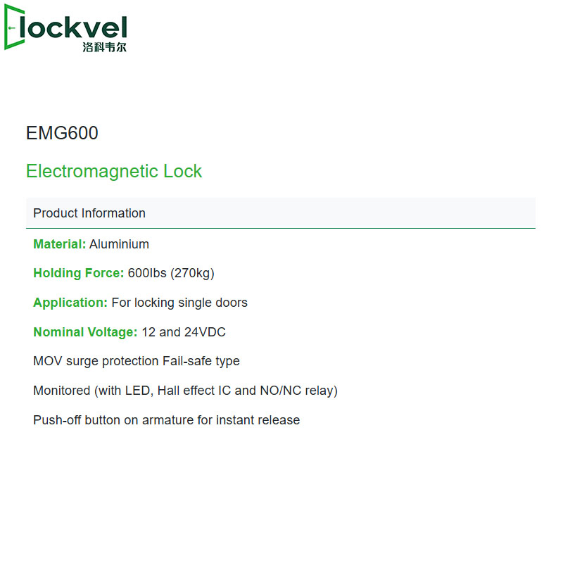 Glass Wooden Metal Gate Door Access Control Security Electronic Magnetic Door Lock