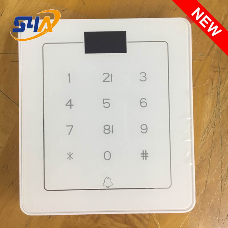 Touch Screen Keypad Door Entry Fashion White Standalone Access Control System