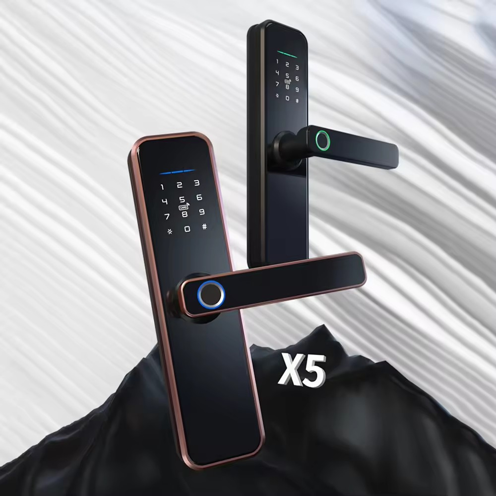 Ttlock Waterproof Smart Door Lock Biometric Lock Fingerprint Door Handle Digital Keyless Lock