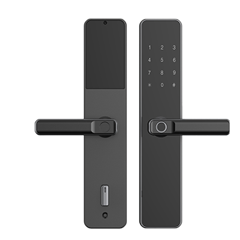 Digital Fingerprint Door Handler Integrated Lock Password Entrance Power Saving Keyless Smart Lock