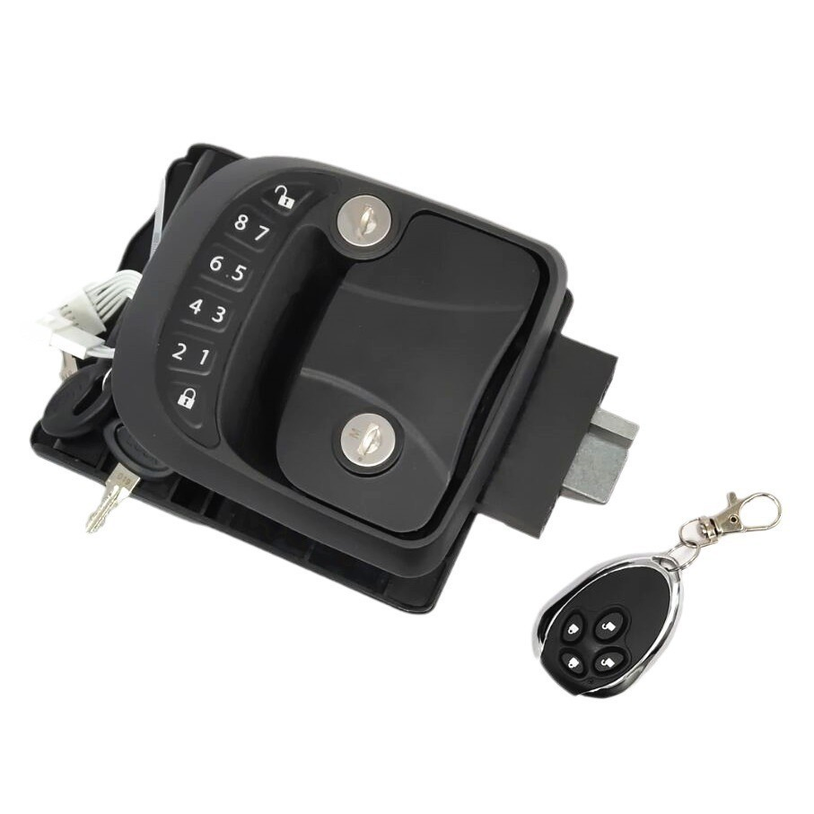 Universal Camper Trailer 2 Key Backlit Remote Control Password Keypad Caravan Keyless Car Door Lock