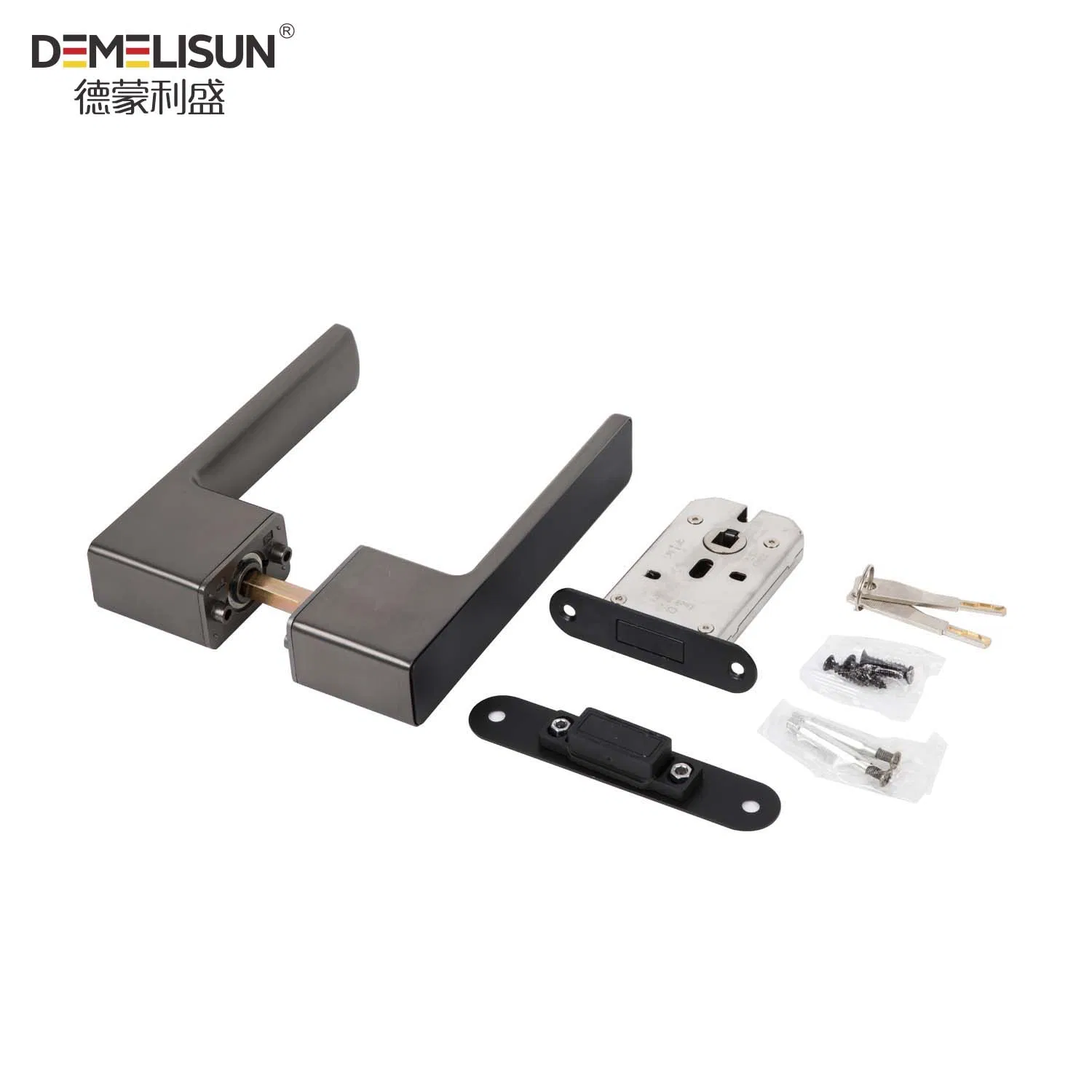 Modern Tech Minimalist Magnetic Ecological Zinc Alloy Door Handle Lock