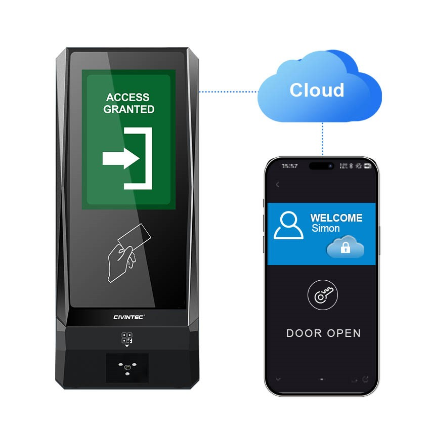 Outdoor Waterproof TCP/IP RFID NFC BLE Auto Entry Access Control Turnstile Door Access Control System