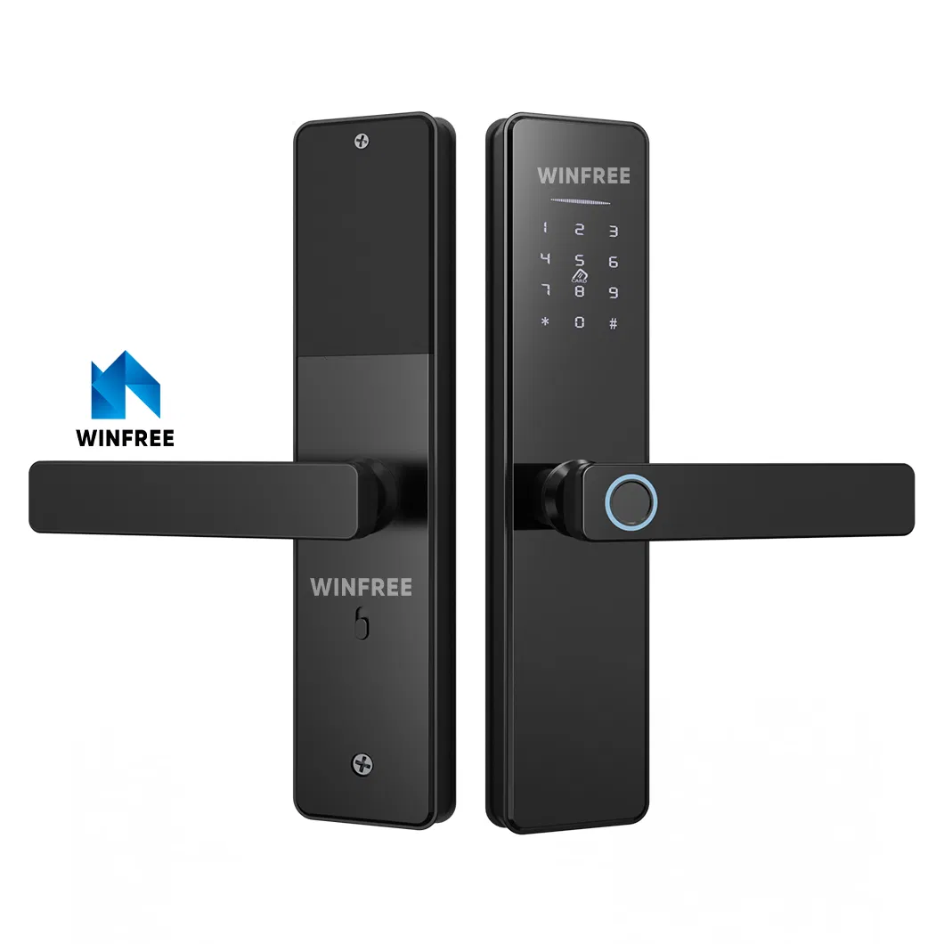 Stainless Steel Home Apartment Electronic Digital Fingerprint Bluetooth Ttlock Smart Door Lock