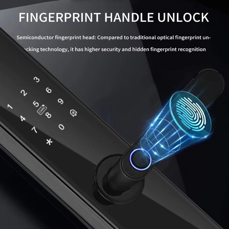 Electronic Intelligent Door Lock with Fingerprint Smart Door Lock