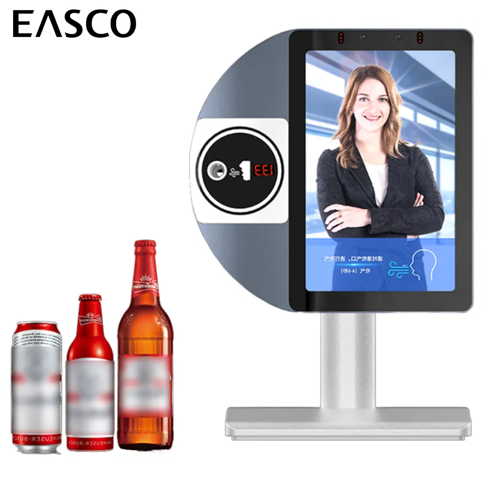 Easco Manufacturer Color Display High Definition Facial Recognition Biometric Access Control System Alcohol Breathalyzer Face Recognition Time Attendance