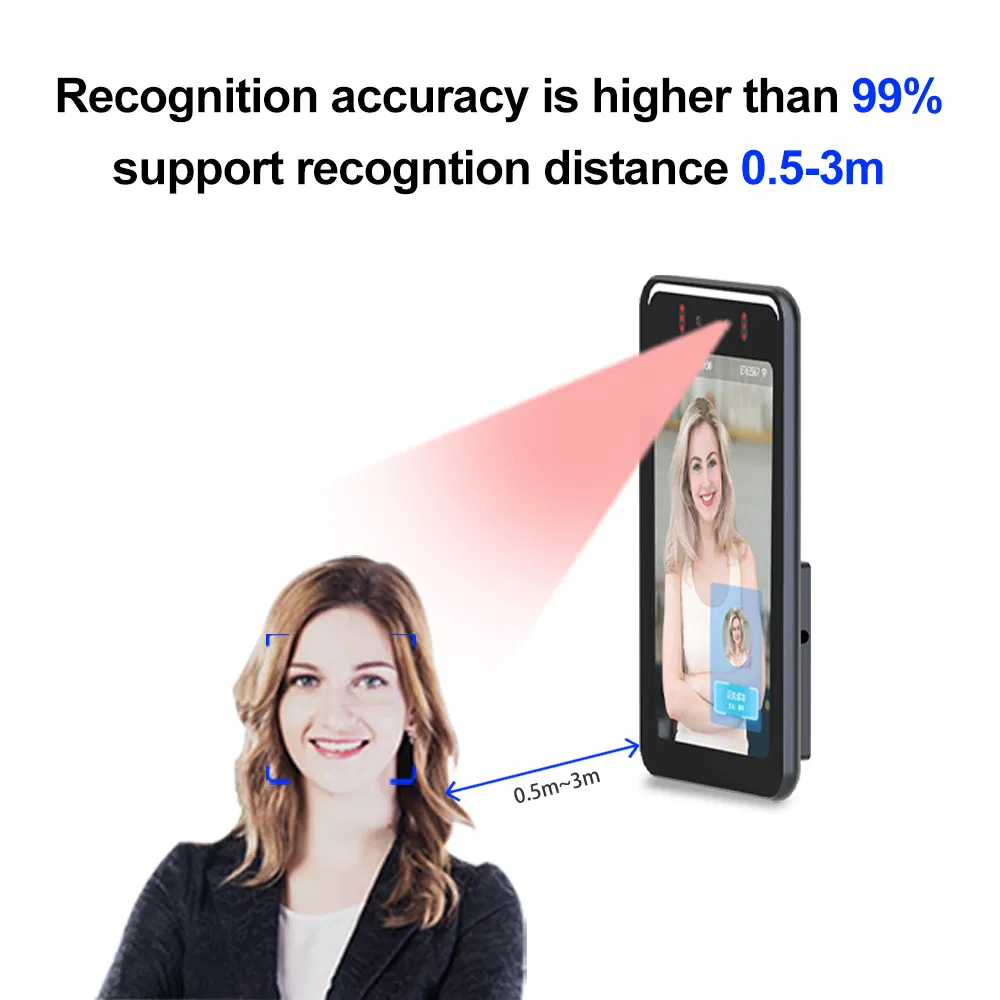 High Accuracy Facial Recognition Device Biometric Access Control System Integration Attendance Machine Face Recognition for Staff Room