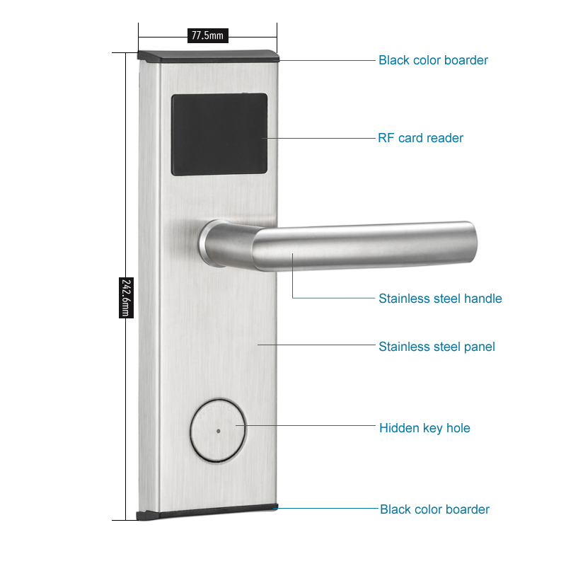 Good Quality Hotel Electronic RFID Card Door Lock System