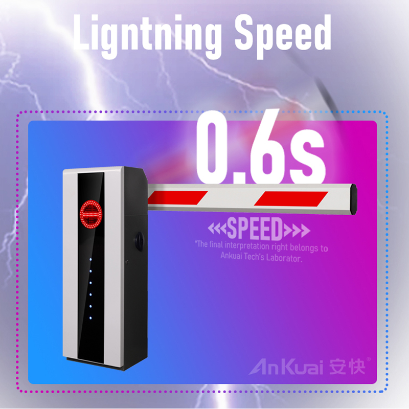 Ankuai AKD908 Ultra Speed 0.6s Servo Motor Parking Boom Barrier Gate Remote Control RFID System