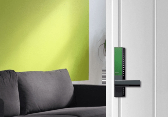 Advanced High Security Finger Vein Smart Door Lock V8 Spring Green