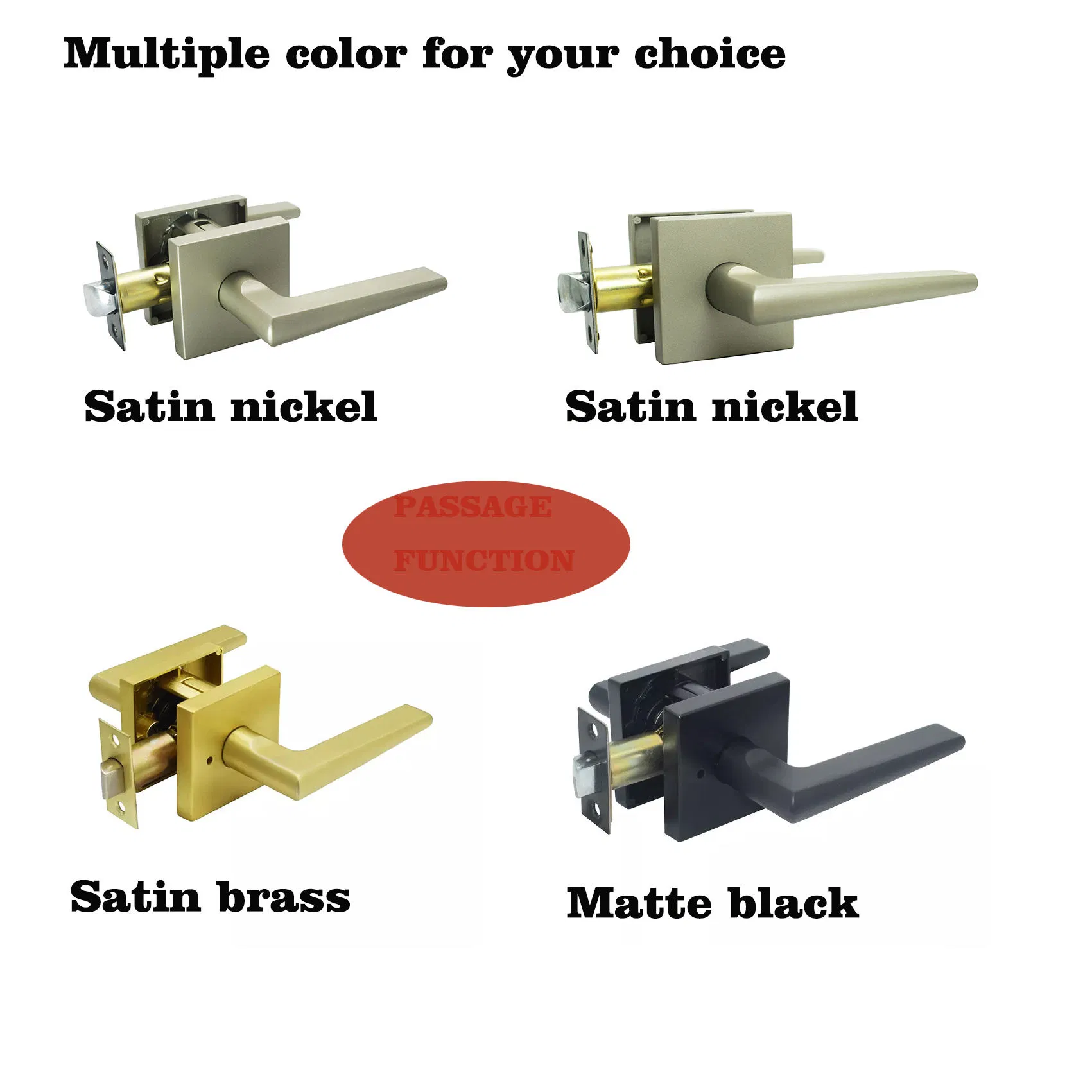 Heavy Duty Handle Door Lock with Zinc Alloy and Brass Cylinder Door Lever Handle Door Leverset