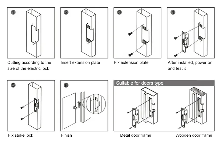 Electric Strike Lock Installation Details