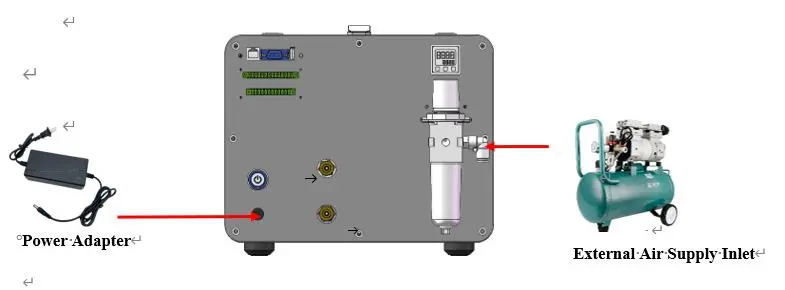 Differential Pressure Air Tightness Tester Interface