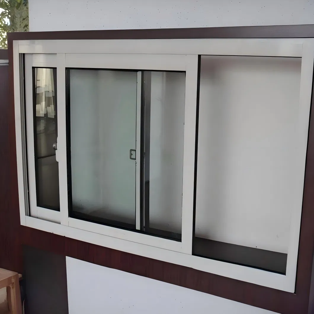 Ventana deslizante bifold de alta calidad de vinilo PVC, vidrio, aluminio, diseño estilo americano de aluminio, doble acristalamiento UPVC, impacto de viento, casa residencial